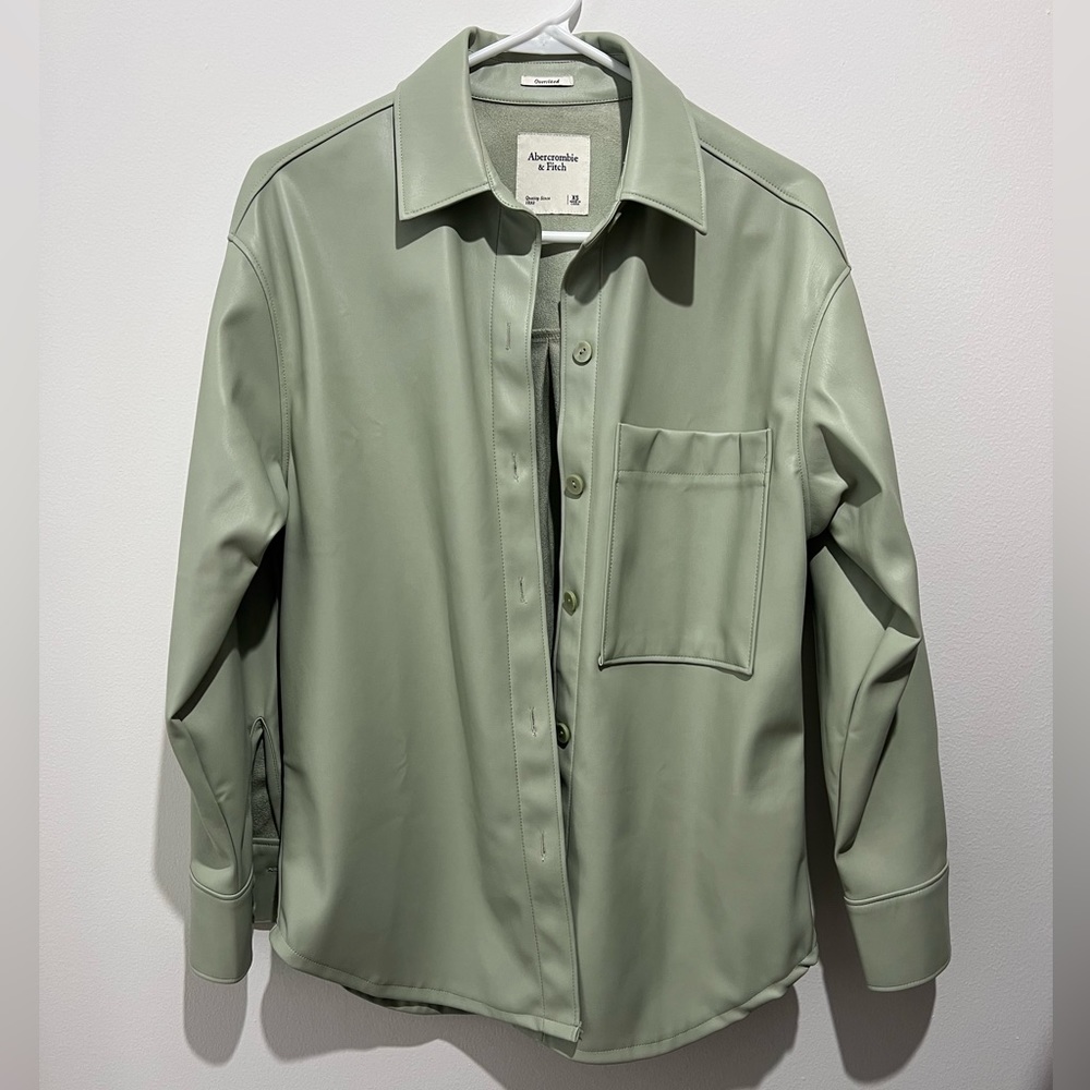 Abercrombie Faux Leather “Shacket” (Shirt/Jacket)